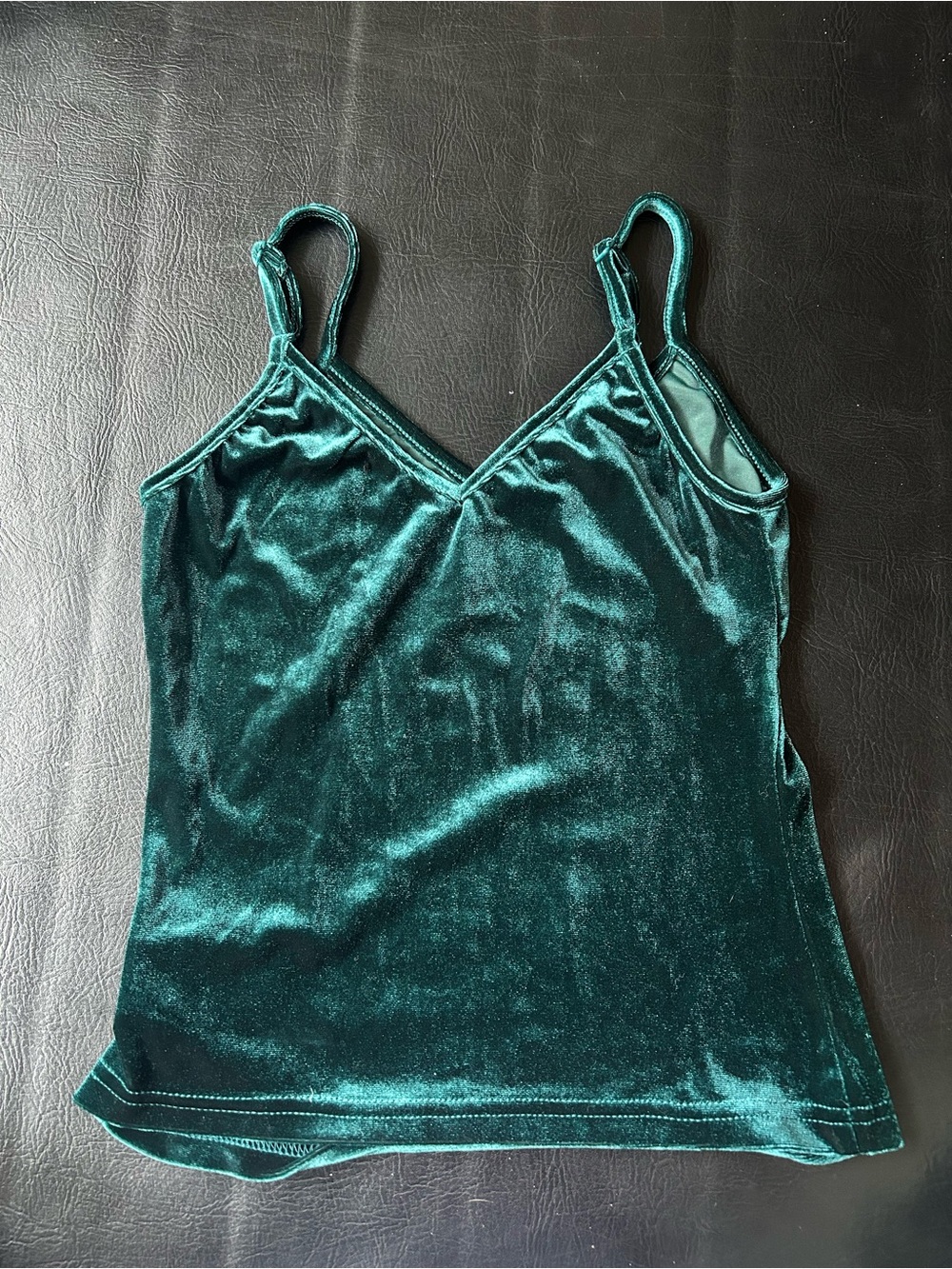 Women’s Emerald Green Velvet Cami Top